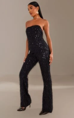 Black Textured Sequin Corset Bandeau Jumpsuit 7 Black Textured Sequin Corset Bandeau Jumpsuit -Pretty Little Thing Shop 8e8747433c574db978e57653bf2f19a3cf68f176 cng9572 3