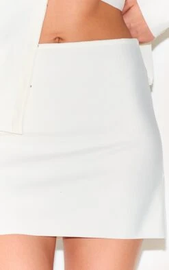 Prettylittlething Cream Knitted Tailored Mini Skirt -Pretty Little Thing Shop 8e915b9842556643671f3e5b749762a10634b6e3 CNM2659 5 beige tailored mini skirt