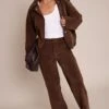 Dark BrownSuede Straight Leg Pants 10 Dark BrownSuede Straight Leg Pants -Pretty Little Thing Shop 8eadda87183debf7ad124c3480e3ba2188f06546 CNO0651 1 dark brown suede straight leg trousers