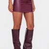 Prettylittlething Burgundy Faux Leather Micro Mini Skirt -Pretty Little Thing Shop 8eb5e090c2d7c20a3b3d9a4c528e225e4f8e1fbc cnl3828 2