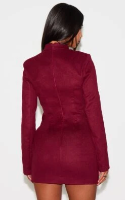 Prettylittlething Burgundy Brushed Woven Long Sleeve Button Detail Mini Dress -Pretty Little Thing Shop 8eef46680b31642a8d6ea8cce90391a9fd2195a0 cnl8915 2