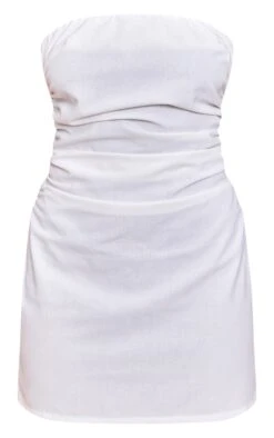 Prettylittlething White Bandeau Ruched Mini Shift Dress -Pretty Little Thing Shop 8f739c16c380d46e7ff9db72dc184163198e9fe6 CNN5315 5 white bandeau ruched mini shift dress