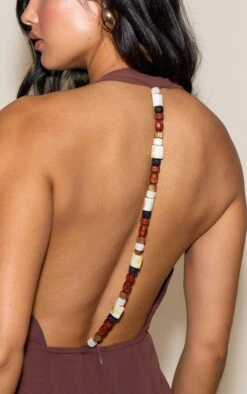 Prettylittlething Chocolate Chiffon Plunge Neck Bead Detail Jumpsuit 8 Prettylittlething Chocolate Chiffon Plunge Neck Bead Detail Jumpsuit -Pretty Little Thing Shop 8fc5b76b73c3af943df61a552a474660827507bb CNM7309 4 chocolate chiffon cowl neck bead detail jumpsuit