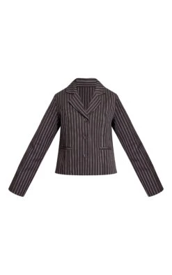 Dark Navy Pinstriped Cropped Fitted Blazer 9 Dark Navy Pinstriped Cropped Fitted Blazer -Pretty Little Thing Shop 8ff38779dfab86bc8f1a02626e8e2946e223a119 CNO0660 5 dark navy pinstriped cropped fitted blazer