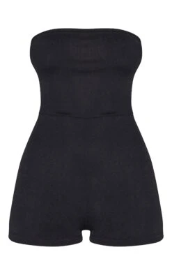 Prettylittlething Black Bandeau Romper -Pretty Little Thing Shop 900366f23c64d09c97fd7e40cd8ec90cfc2d3c2c CMZ7301 5 black bandeau playsuit