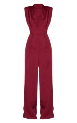 Prettylittlething Dark Plum Woven Cap Sleeve Flare Jumpsuit -Pretty Little Thing Shop 9009704c973b394b97989549d0fa284436a14a33 CNN0137 5 dark plum woven cap sleeve flare jumpsuit