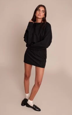 Prettylittlething Black Cotton Poplin Bodycon Dress 7 Prettylittlething Black Cotton Poplin Bodycon Dress -Pretty Little Thing Shop 90a05ae9245b5c9c39d073fcff589816a5e4f325 CNO3547 3 black cotton poplin bodycon dress