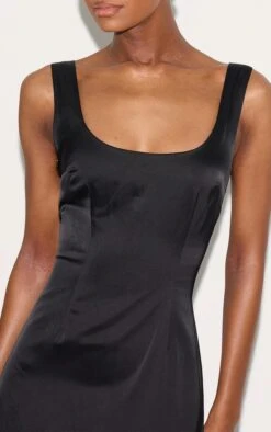 Prettylittlething Black Satin Drop Waist Midi Dress 8 Prettylittlething Black Satin Drop Waist Midi Dress -Pretty Little Thing Shop 90d09d752429bad2f24fdd0455bea9b5e21601f9 CNM1577 4 black satin drop waist midi dress