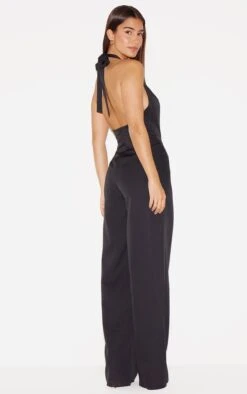 Prettylittlething Black Woven Halter Neck Hook And Eye Detail Wide Leg Jumpsuit 6 Prettylittlething Black Woven Halter Neck Hook And Eye Detail Wide Leg Jumpsuit -Pretty Little Thing Shop 90e3fd70ba1ac36e0046eb4e310520aaf4f08bfc cnl7254 2
