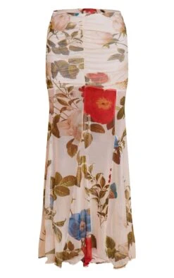 Prettylittlething Cream Printed Mesh Overlay Maxi Skirt -Pretty Little Thing Shop 925ff155bab1694c2d347e0564339c71dc04a5ba CNN8255 5 cream printed mesh overlay maxi skirt
