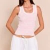 Pink Scooped Neck Striped Ribbed Vest -Pretty Little Thing Shop 92fad8299ee2302f66e8fc0677aca0c7ef928db5 CNO2526 1 pink scooped neck striped ribbed vest