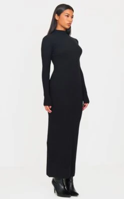 Prettylittlething Black Light Rib Knit Long Sleeve Maxi Dress 7 Prettylittlething Black Light Rib Knit Long Sleeve Maxi Dress -Pretty Little Thing Shop 939a1adb5de0ef91014f4dda9b4c21feda4c008d cnj2101 3