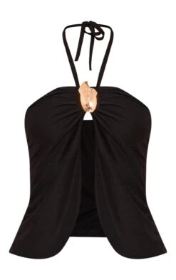 Black Chiffon Gold Trim Halter Neck Top 9 Black Chiffon Gold Trim Halter Neck Top -Pretty Little Thing Shop 93fa491a1cdd65bbabd8ccc010ab1e54963ad6b9 CNO0560 5 black chiffon gold trim halter neck top