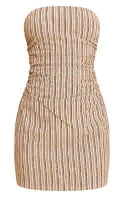 Prettylittlething Stone Striped Bandeau Ruched Mini Shift Dress -Pretty Little Thing Shop 9428f1dbffca774dc5254a3493441eadb34c3ffb CNN5314 5 stone striped bandeau ruched mini shift dress