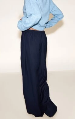 Prettylittlething Navy Woven Drawstring Low Rise Relaxed Pants -Pretty Little Thing Shop 948f6d333ea5a990731d1b33df72137e6a474e3d CNL7501 3 navy woven drawstring low rise relaxed trousers