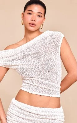 Prettylittlething Cream Bobble Knit Asymmetric Ruched Long Top -Pretty Little Thing Shop 95220eeab8d52084b547e27be2e2d0f17b54898d CNM9916 4 cream bobble knit asymmetric ruched long top