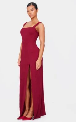 Burgundy Straight Neck Maxi Dress 7 Burgundy Straight Neck Maxi Dress -Pretty Little Thing Shop 953506ec0291b2419a4fbc8e6b9a22e280e021b7 cnl4000 3