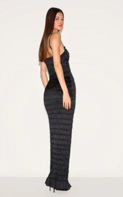 Prettylittlething Black Satin Ruched Underwired Maxi Dress -Pretty Little Thing Shop 95c038fbf3db40eec34a64d2a401f2175cbb54fd CNM5802 2 black satin ruched underwired maxi dress