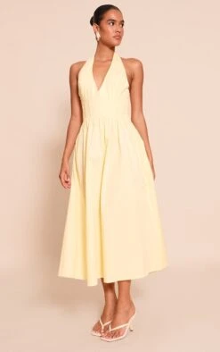 Prettylittlething Lemon Woven Halterneck Sleeveless Midaxi Dress 7 Prettylittlething Lemon Woven Halterneck Sleeveless Midaxi Dress -Pretty Little Thing Shop 960260852579b767c3aa91ef26459158642bca21 CNN7290 3 lemon woven halterneck sleeveless midaxi dress