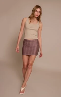 Prettylittlething Mushroom Textured Jersey Mini Skirt -Pretty Little Thing Shop 9695af997e1f50cd1fdd33caa7a5e3d62ae6493f CNO6259 4 mushroom textured jersey mini skirt