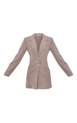 Prettylittlething Stone Woven Stripe Pocket Long Sleeve Blazer Dress -Pretty Little Thing Shop 96cdf8db2947c291e4bb96395150da8700b7b802 cng9639 5