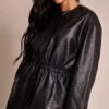 Black Croc Faux Leather Cinched Waist Jacket 11 Black Croc Faux Leather Cinched Waist Jacket -Pretty Little Thing Shop 98617e9fb7710a1771dbf5271784c5de4134b43f CNO0692 1 black croc faux leather cinched waist jacket
