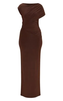 Prettylittlething Chocolate Double Layer Slinky Off Shoulder Drape Maxi Dress -Pretty Little Thing Shop 98cef7706724663eb37ecfb64afbc7002c9bb20d CNN4474 5 chocolate double layer slinky off shoulder drape maxi dress