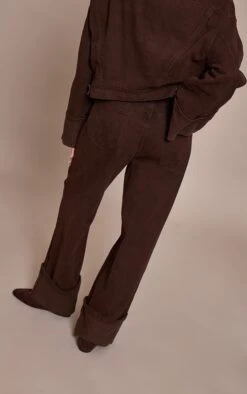 Dark Chocolate Turn Up Hem Jeans -Pretty Little Thing Shop 98d260ded7e727d05e1be7d9937d1532722bf01a CNO2668 3 dark chocolate turn up hem jeans