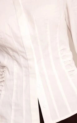 Prettylittlething White Ruched Waist Detail Flared Sleeve Shirt 8 Prettylittlething White Ruched Waist Detail Flared Sleeve Shirt -Pretty Little Thing Shop 9926c6b16f2a892fd6368730c3110dbbdfda7e96 CNO4013 4 white ruched waist detail flared sleeve shirt