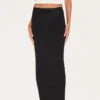 Prettylittlething Black Jersey Low Rise Maxi Skirt