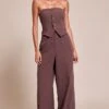 Brown Textured Bandeau Button Jumpsuit -Pretty Little Thing Shop 9a63d9d411feb33ede266aa06e9180f3da451274 CNO0460 1 grey textured bandeau button jumpsuit
