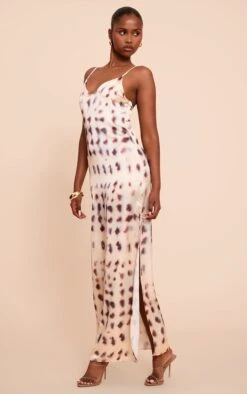 Prettylittlething Cream Satin Printed Cowl Detail Maxi Dress -Pretty Little Thing Shop 9a910c7767e8b25d481fda506ee39ab5ab6e13e3 CNN0154 3 cream satin printed cowl detail maxi dress