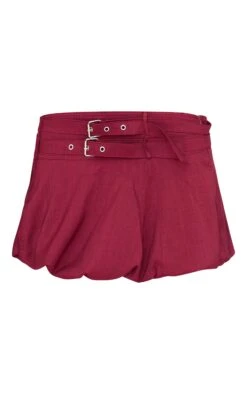 Prettylittlething Burgundy Double Belt Detail Puffball Mini Skirt -Pretty Little Thing Shop 9aba50a60e4b91c71f03fc476e5675d2f5180178 cnl3643 6