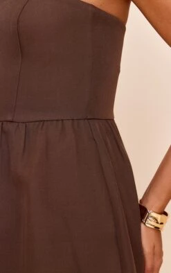 Prettylittlething Charcoal Woven Bandeau Pocket Detail Shift Dress -Pretty Little Thing Shop 9ac2c7c5a857310781230d1d55231b83684b4437 CNN3827 4 charcoal woven bandeau pocket detail shift dress