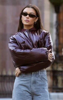 Prettylittlething Cherry Red Faux Leather Crinkled Puffer Bomber -Pretty Little Thing Shop 9ae701de0c3ed703cfc8d224c7b65bdd44049f4d cnk5429 4