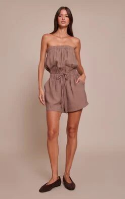 Prettylittlething Mushroom Woven Textured Bandeau Romper -Pretty Little Thing Shop 9b94e3a7c9ab09f2a4e00875126a30b149948c18 CNN5507 3 mushroom woven textured bandeau playsuit
