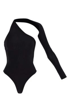 Prettylittlething Black One Shoulder Asymmetric Bodysuit -Pretty Little Thing Shop 9bfaa836852f93105274ee684716db21b0288717 CMB4743 5 black one shoulder asymmetric bodysuit