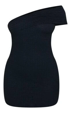 Prettylittlething Black Textured One Shoulder Bodycon Dress -Pretty Little Thing Shop 9c221ca1caf44c73d0e2aefe125dec4951d32879 CNN3763 5 black textured one shoulder bodycon dress