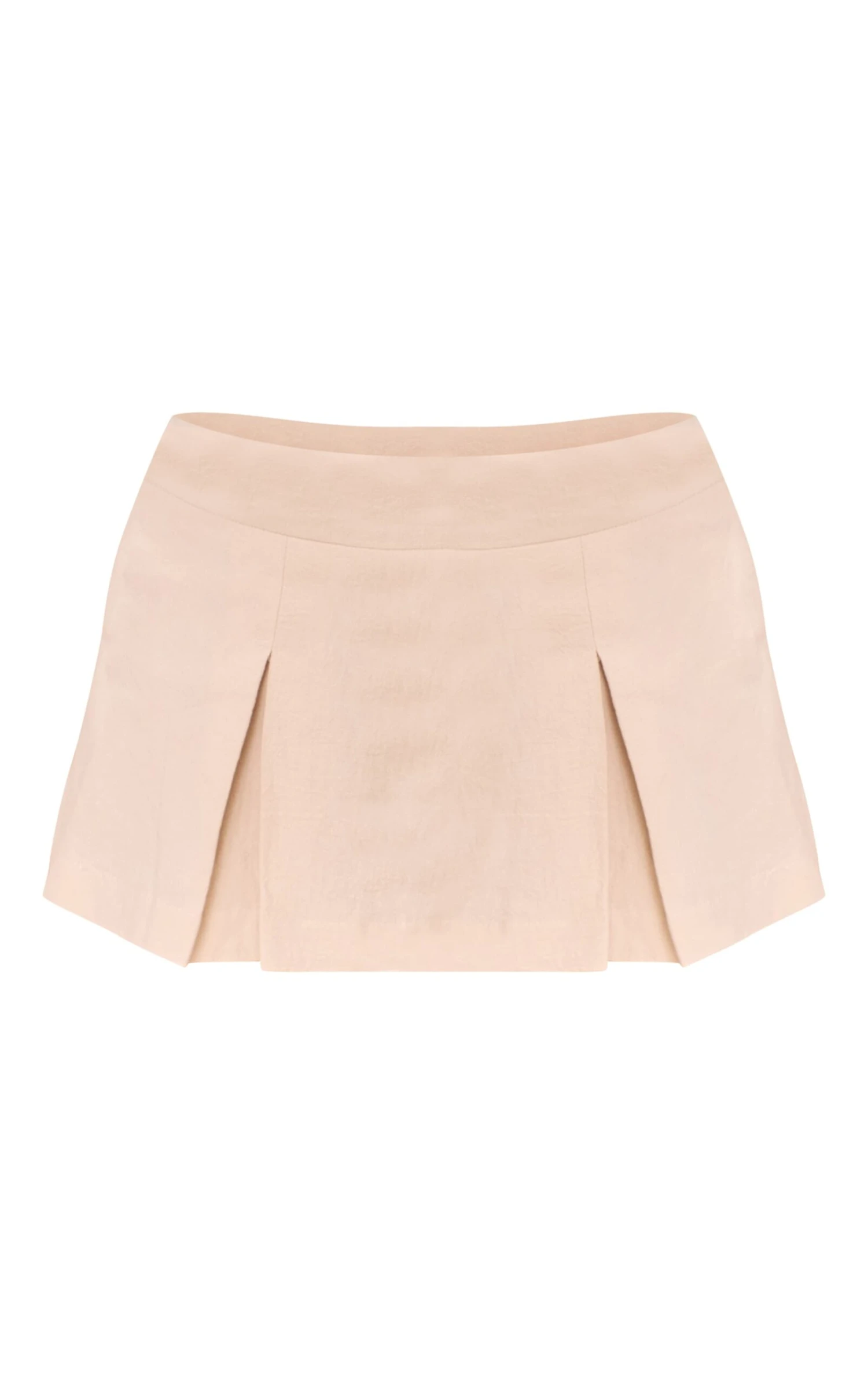 Prettylittlething Cream Cotton Mini Skirt 6 Prettylittlething Cream Cotton Mini Skirt - Image 6