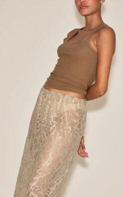 Sage Lace Floaty Maxi Skirt -Pretty Little Thing Shop 9c9bc399ff81453012ffd4d5c584dd4ac9ae8c42 CNO1083 4 sage lace floaty maxi skirt