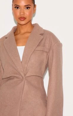 Prettylittlething Brown Wool Look Cinched Blazer 8 Prettylittlething Brown Wool Look Cinched Blazer -Pretty Little Thing Shop 9ca77373b3c88084d028d53f31bce2cf5ea41d40 cnk9225 4