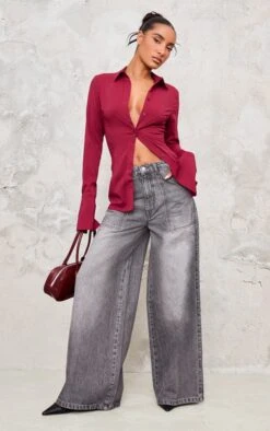 Prettylittlething Washed Grey Mid Rise Wide Leg Jeans 6 Prettylittlething Washed Grey Mid Rise Wide Leg Jeans -Pretty Little Thing Shop 9ce1133b19fc2934cd8f844d6ad22098fc309048 cnj9456 1