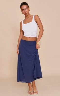Prettylittlething Navy Double Layer Chiffon Floaty Midaxi Skirt -Pretty Little Thing Shop 9ce953a8723a1481bd8b49e30d44602392b09199 CNN0032 2 navy double layer chiffon floaty midaxi skirt