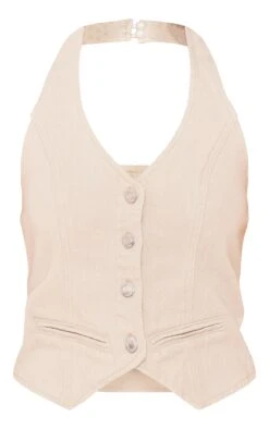 Prettylittlething Stone Halterneck Denim Vest -Pretty Little Thing Shop 9de8440660d87ab53e1b0fbc35e908cc28521ccc cni1577 5