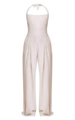 Prettylittlething Natural Linen Look Bandeau Wide Leg Jumpsuit -Pretty Little Thing Shop 9e066a1c37484eb3cb54ffb87d914299ca078d62 CNN1501 5 natural linen look bandeau wide leg jumpsuit
