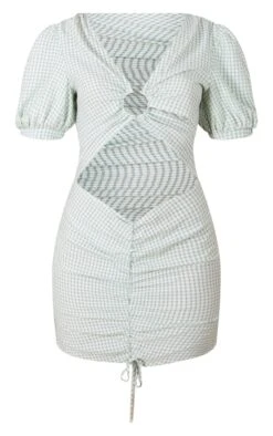 Green Check Chiffon Ring Detail Cut Out Bodycon Dress -Pretty Little Thing Shop 9e3b90e67eb1fe89c5a2b42d30db0ff021a49062 cnd1217 5