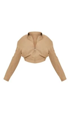 Prettylittlething Olive Canvas Collar Detail Zip Up Jacket -Pretty Little Thing Shop 9e8afbb16ecd58a5d386fde031166af7ea145912 CNJ3017 5 olive canvas collar detail zip up jacket