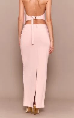 Prettylittlething Pale Rose Tailored Woven Maxi Skirt -Pretty Little Thing Shop 9e9bd8b26ad6fca7f962d7e235b21afd5b2c7adf CNM1807 3 pale rose tailored woven maxi skirt