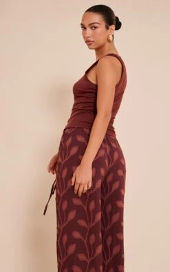 Prettylittlething Chocolate Soft Rib V Neck Vest Top -Pretty Little Thing Shop 9fd75410489091f77add2308bf1e0447fa6f9fdf CNM9812 2 chocolate soft rib v neck vest top