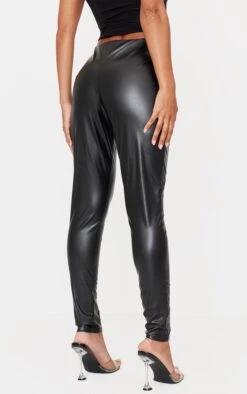 Prettylittlething Black Faux Leather Pintuck Detail Leggings -Pretty Little Thing Shop a00b1a446a912233e57d580a71259830f4b044d5 CMP0383 3 black faux leather pintuck detail leggings